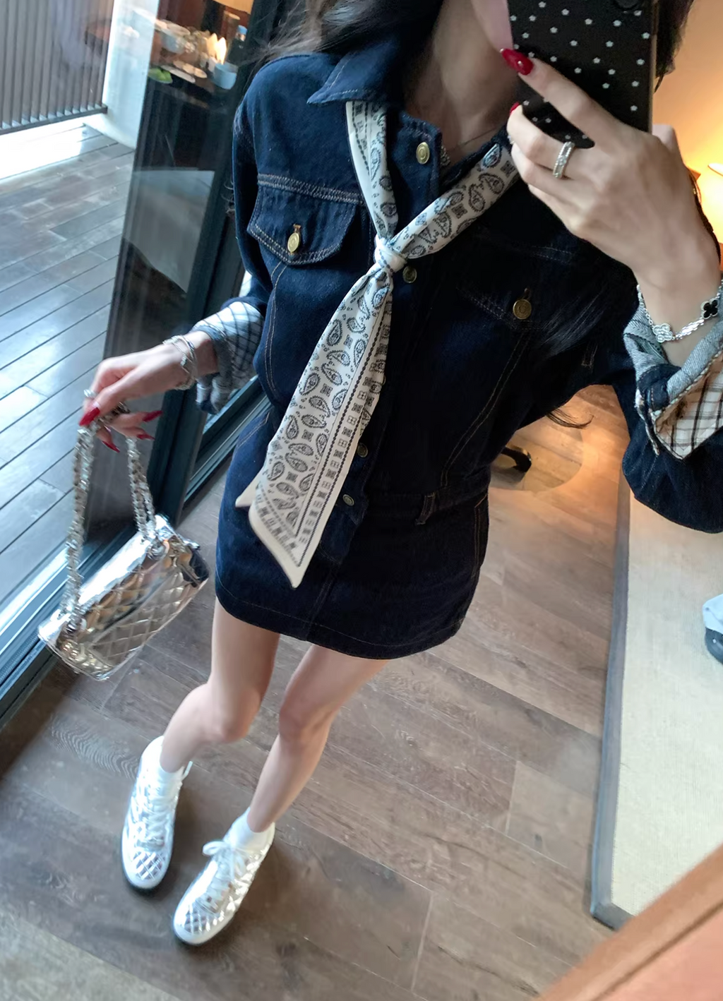Denim Shirts Dress デニム シャツ ドレス
