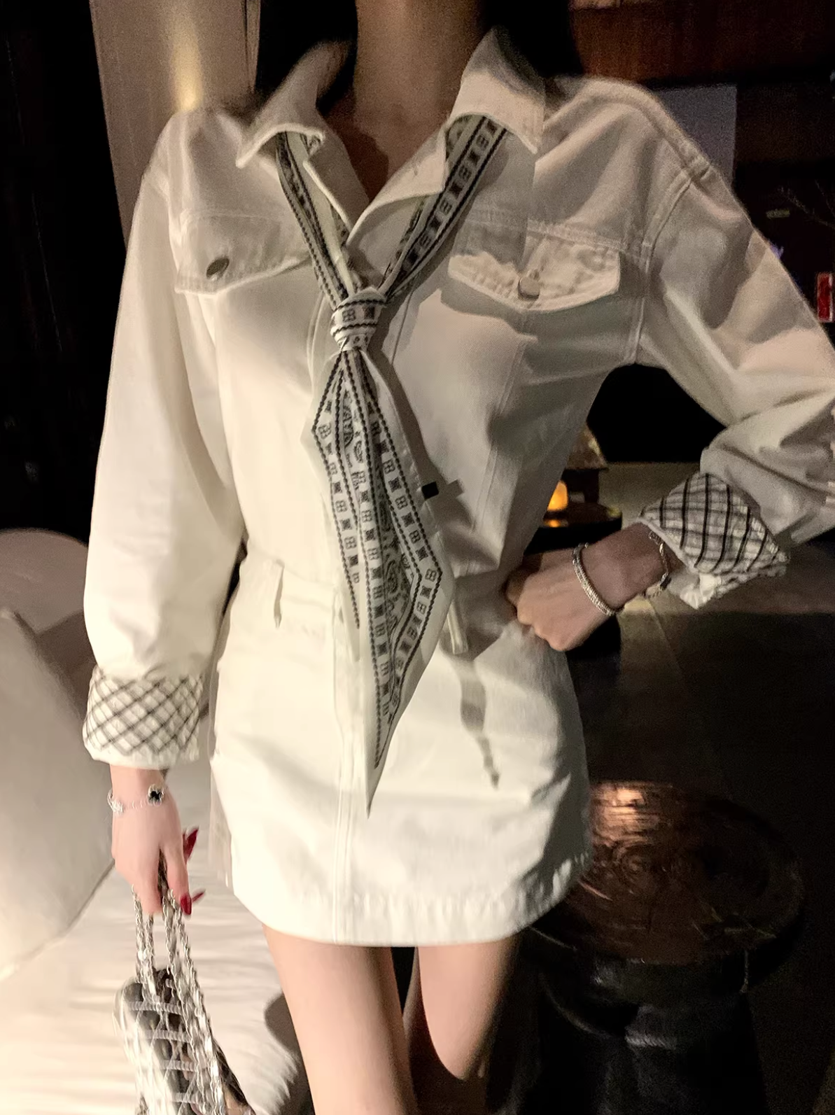 Denim Shirts Dress デニム シャツ ドレス