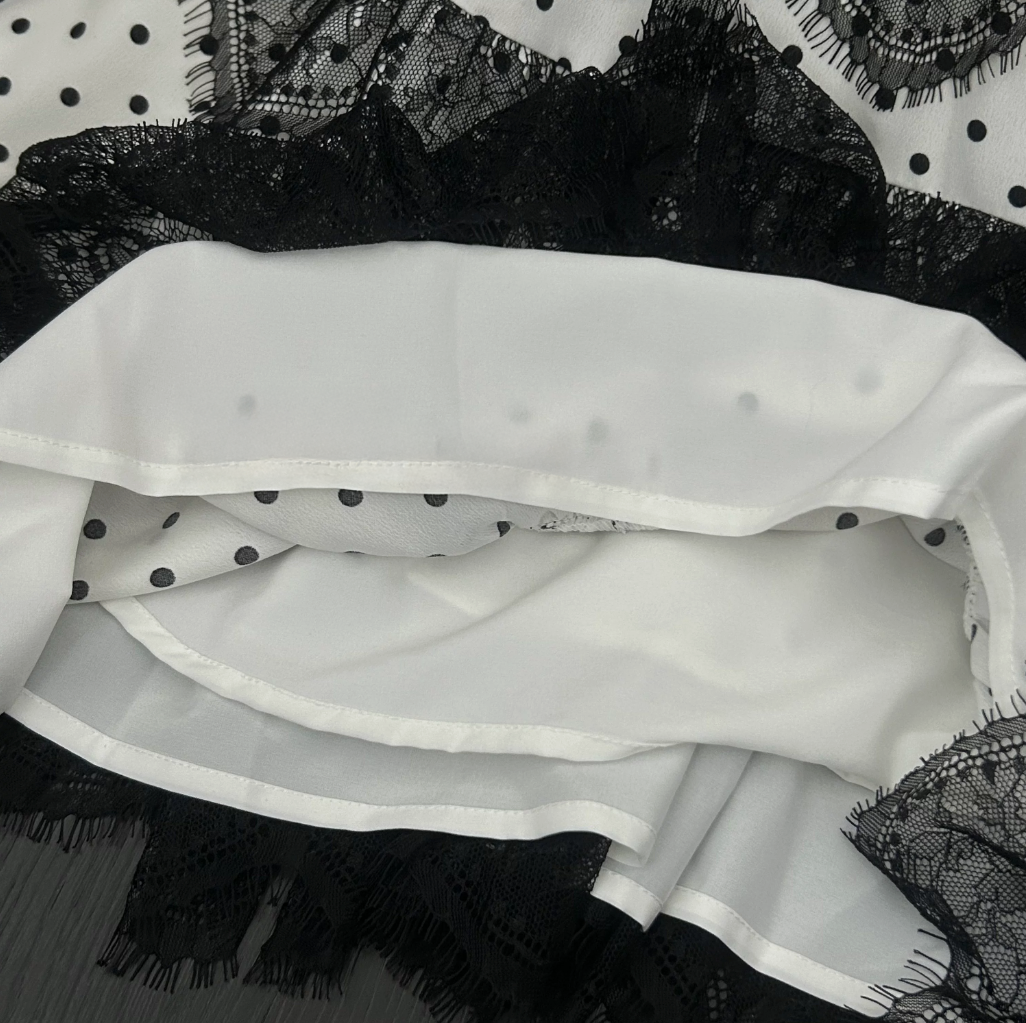 Dot Lace French Dress ドット レース フレンチ ドレス
