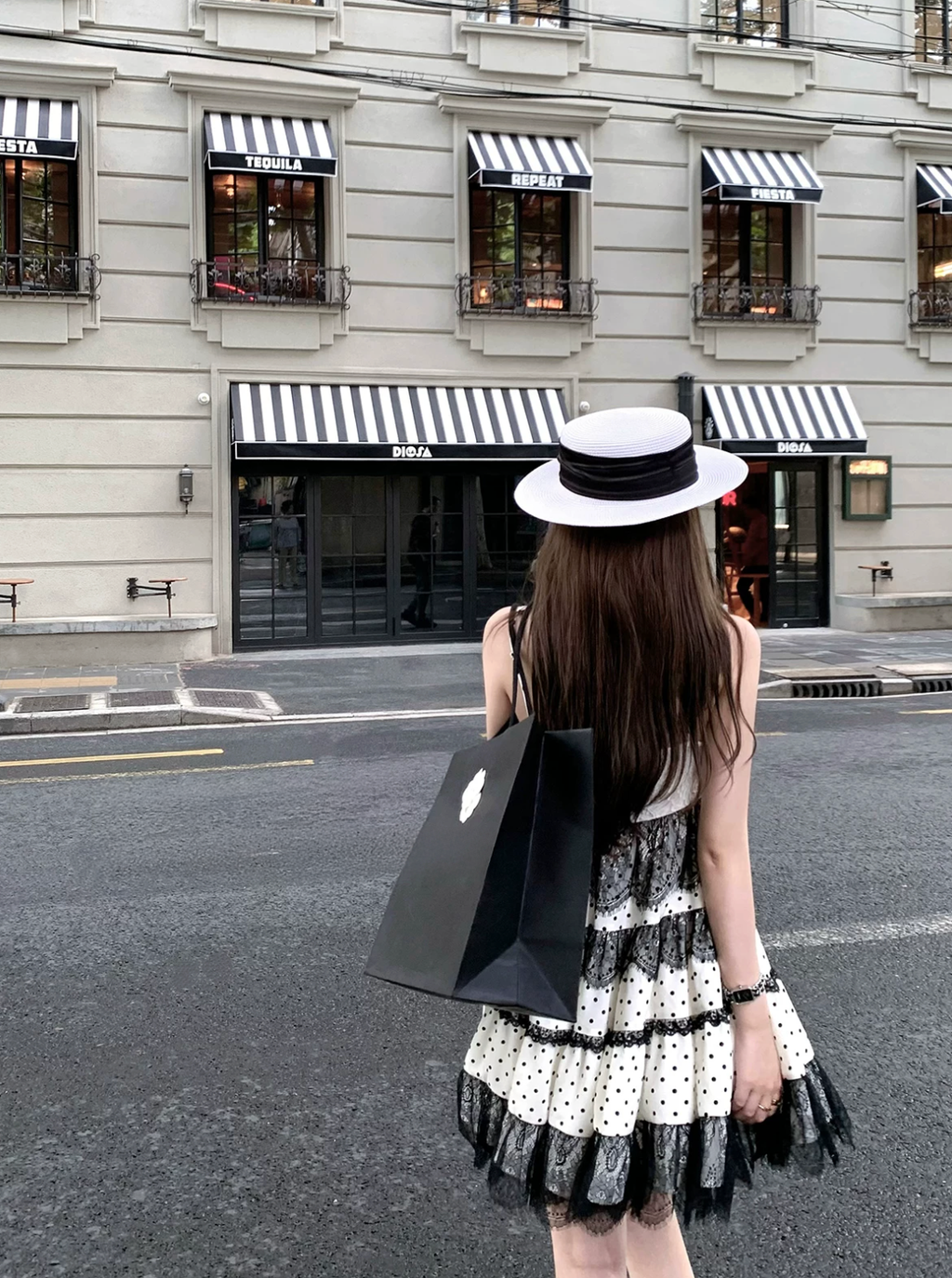 Dot Lace French Dress ドット レース フレンチ ドレス