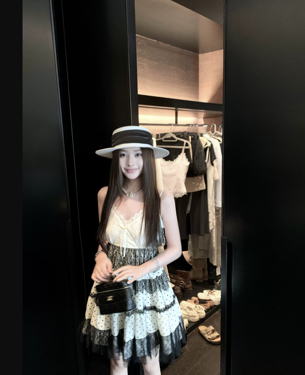 Dot Lace French Dress ドット レース フレンチ ドレス