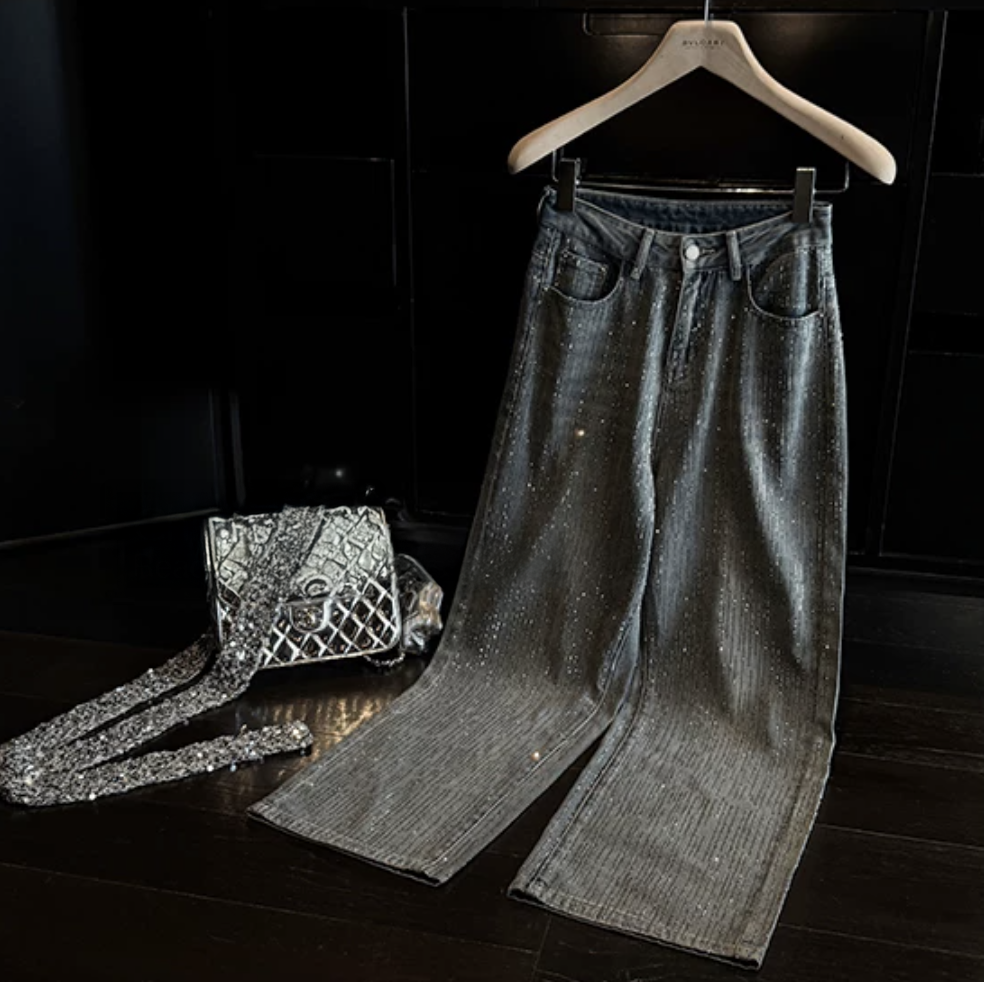 Full Line Stone Washed Denim フル ラインストーン ウォッシュド デニム