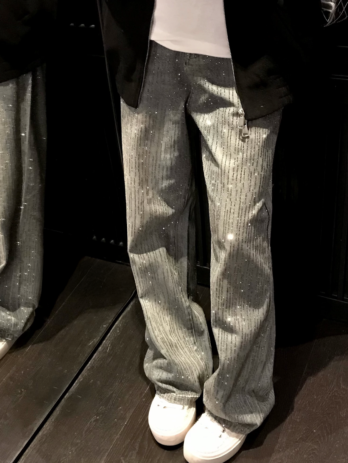 Full Line Stone Washed Denim フル ラインストーン ウォッシュド デニム