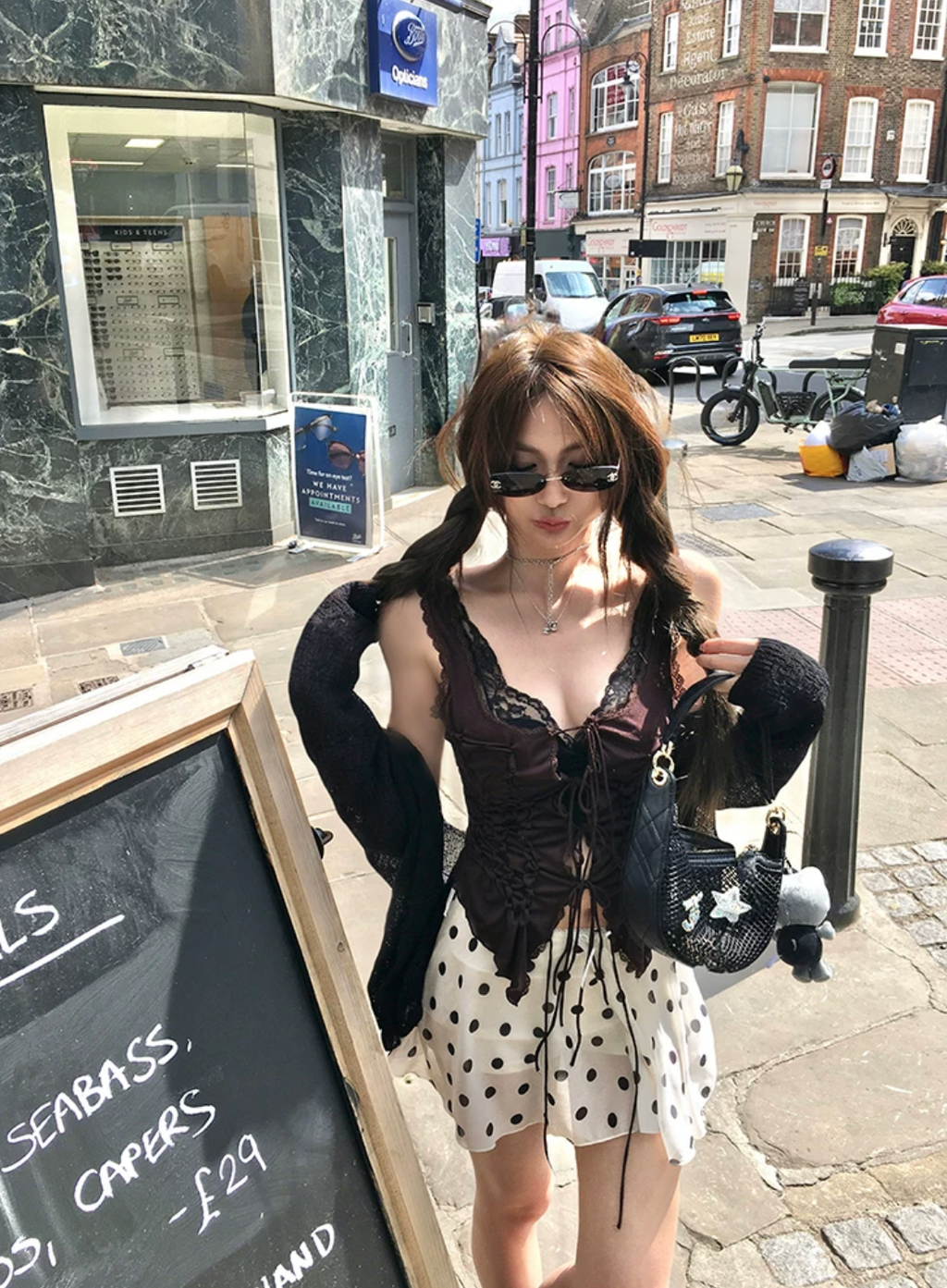 Lace Ribbon Cami レース リボン キャミ