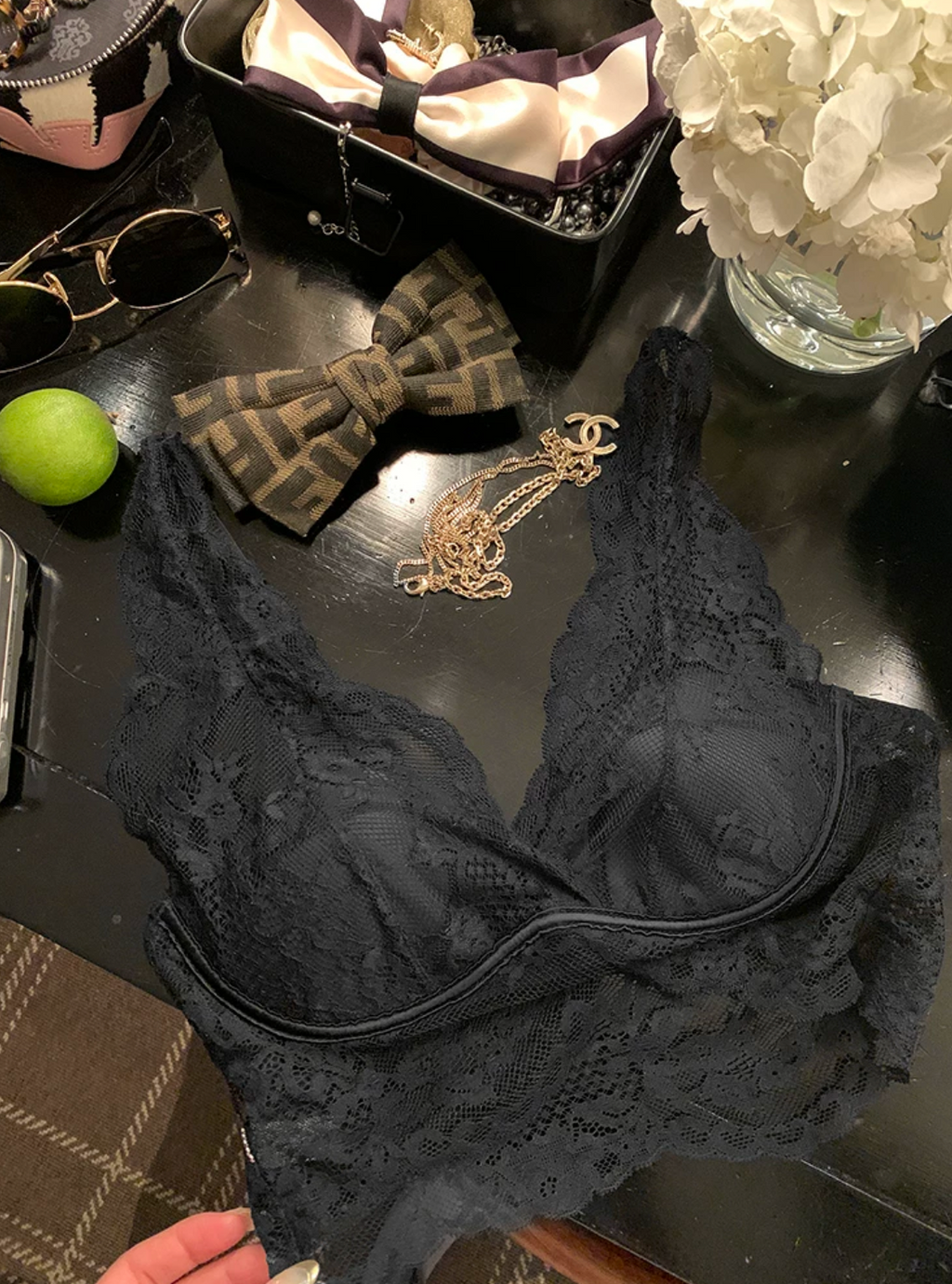 Lace Ribbon Cami レース リボン キャミ