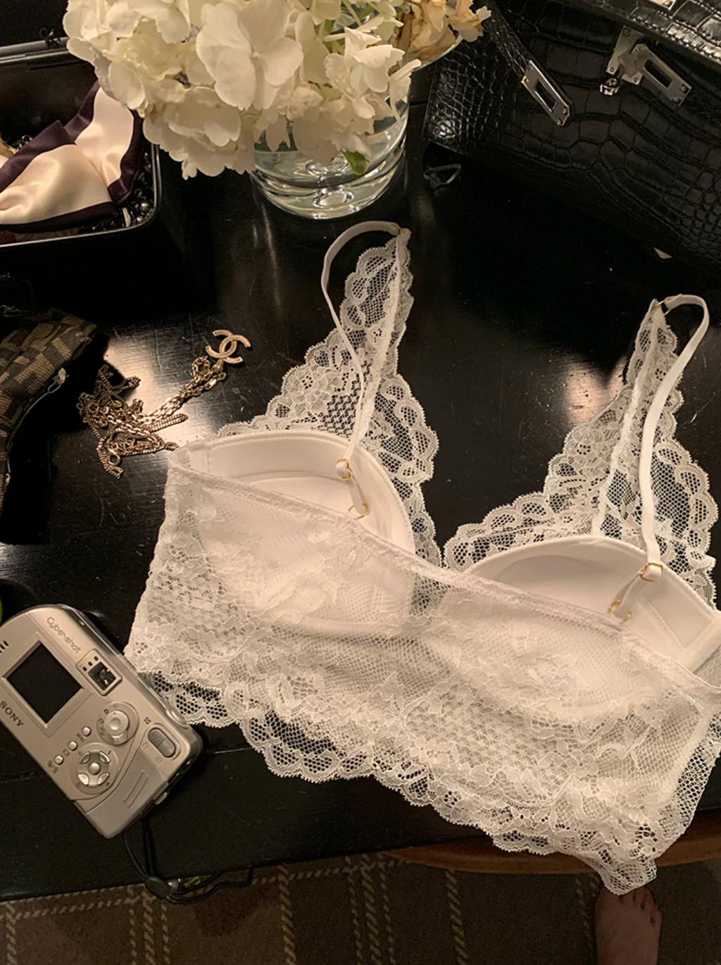 Lace Ribbon Cami レース リボン キャミ