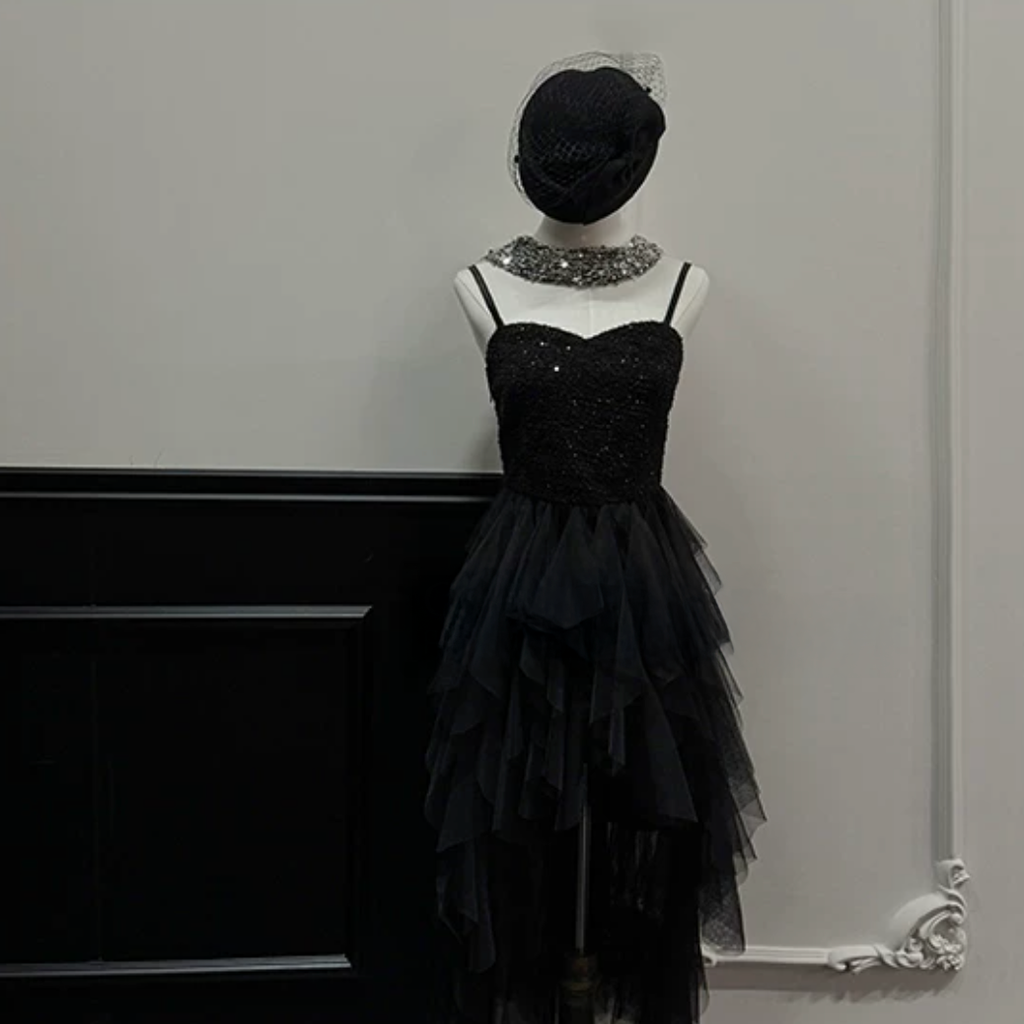 Shine Tweed Tule Dress シャイン ツイード チュール ドレス