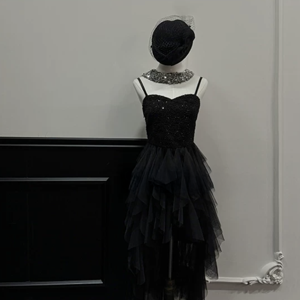 Shine Tweed Tule Dress シャイン ツイード チュール ドレス
