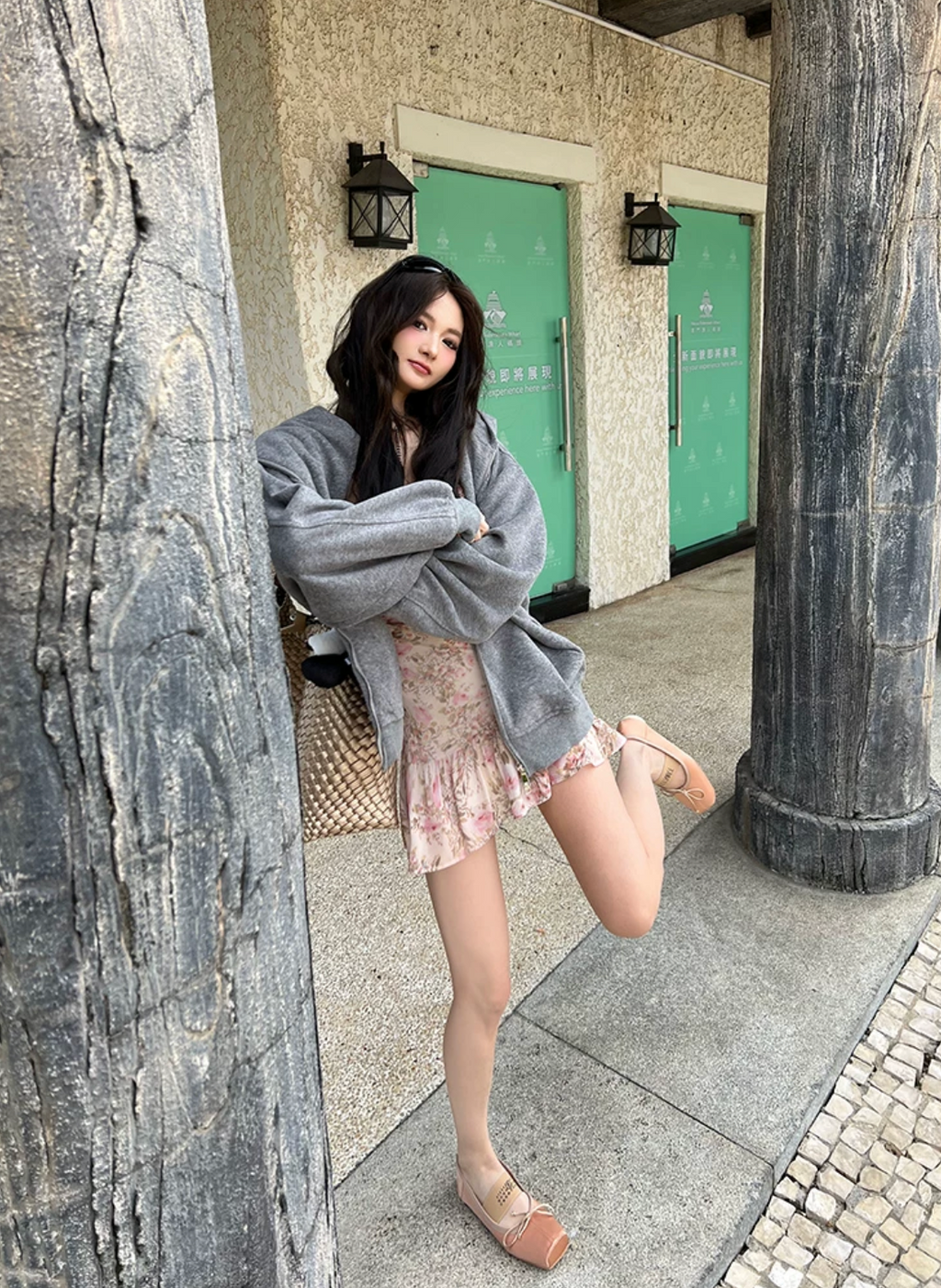 Flower Trim Race Dress Long & Short フラワー トリムレース ドレス ロング＆ショート