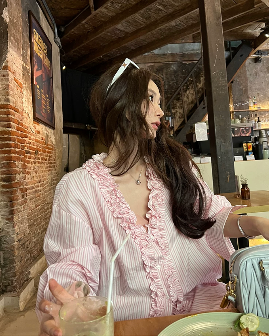 Double Frill Check Shirts ダブルフリルチェックシャツ