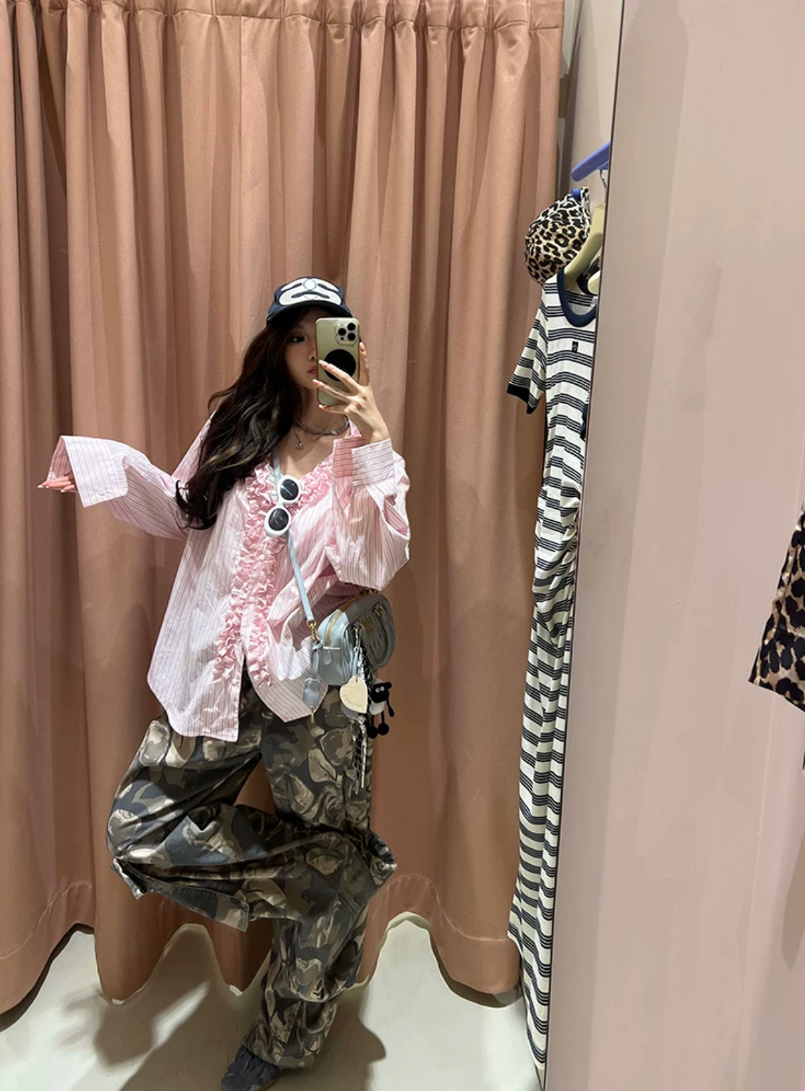 Double Frill Check Shirts ダブルフリルチェックシャツ