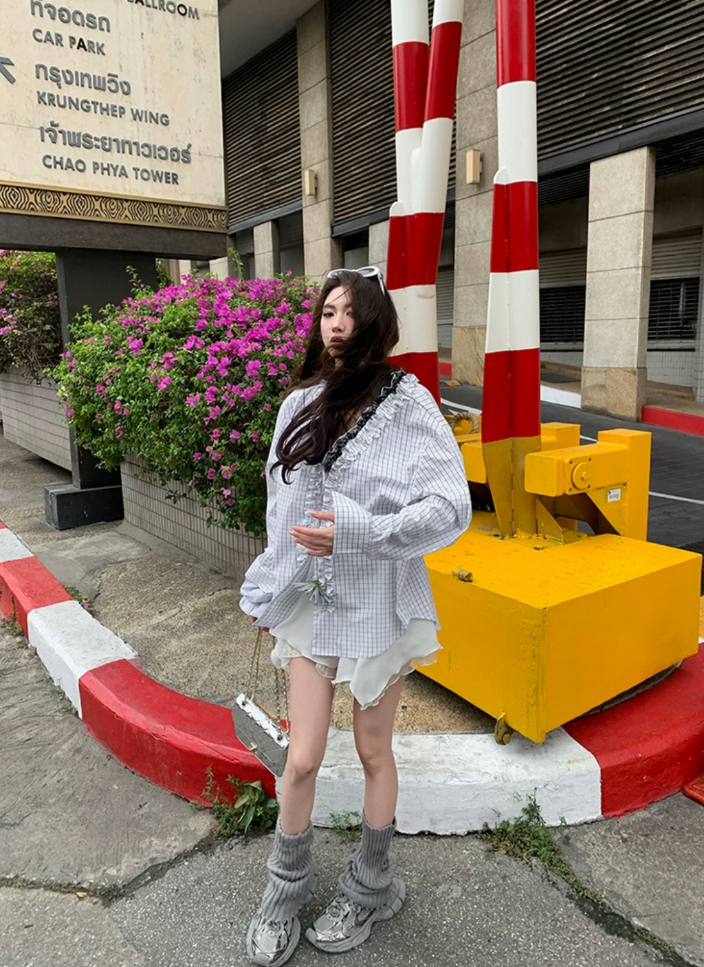 Double Frill Check Shirts ダブルフリルチェックシャツ