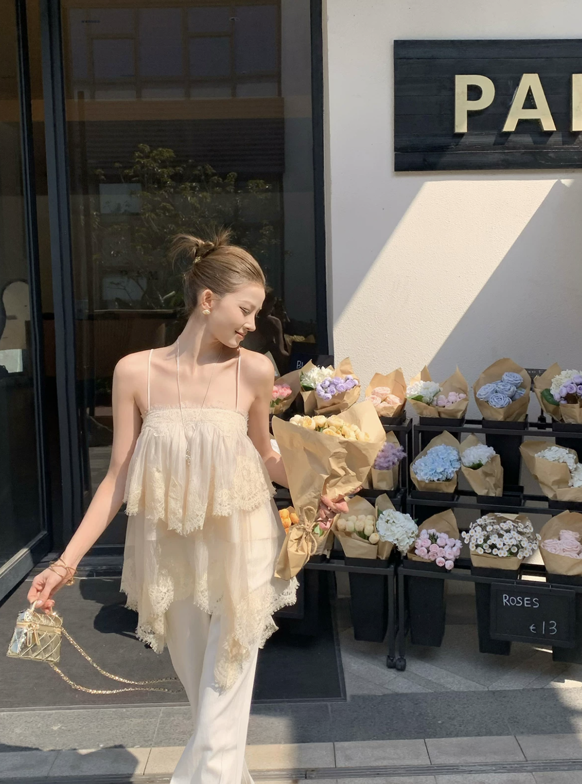 Tiered Lace Cami ティアード レースキャミ