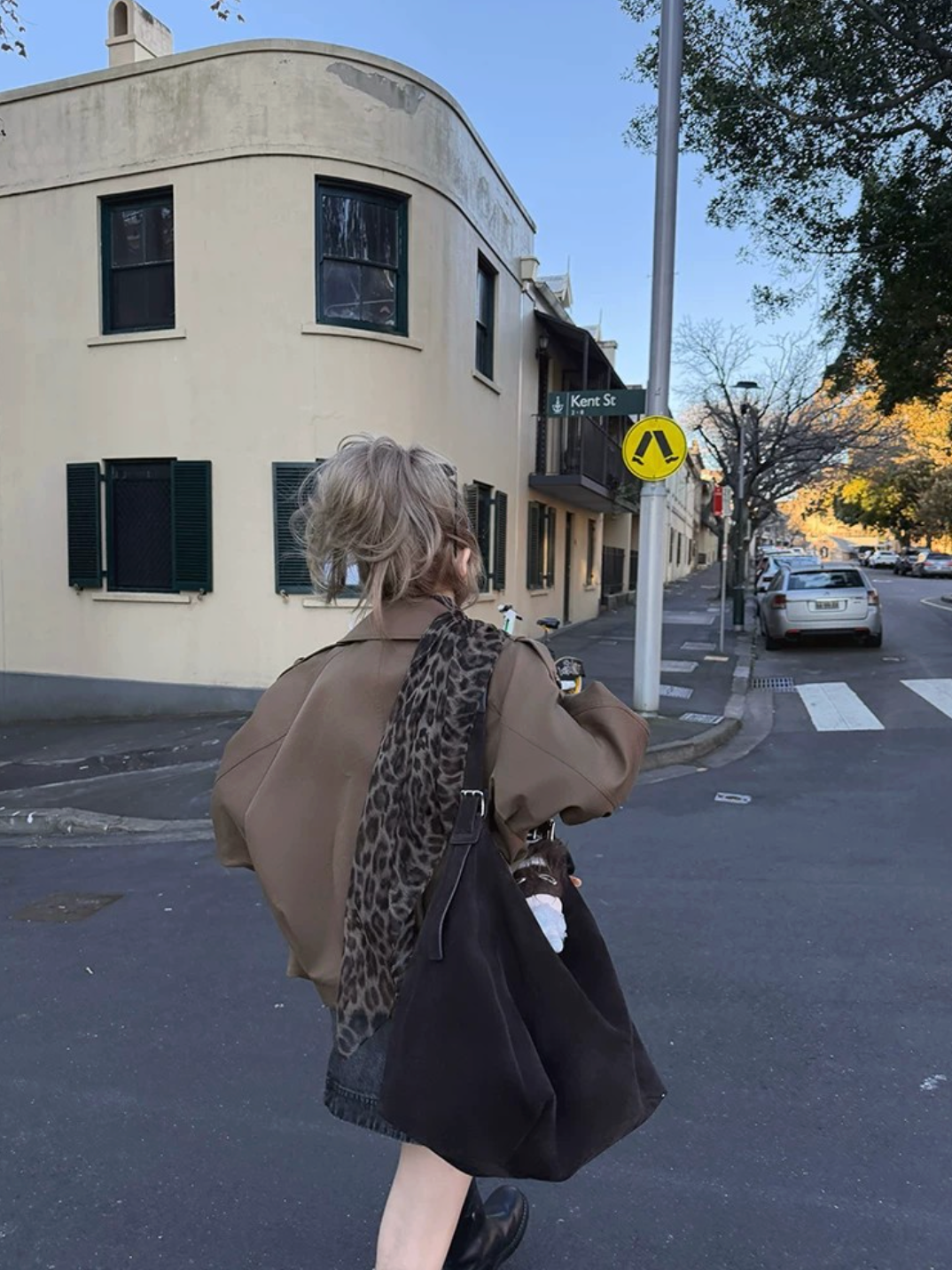 Double-breasted short trench coat  ダブルブレスト ショート トレンチコート