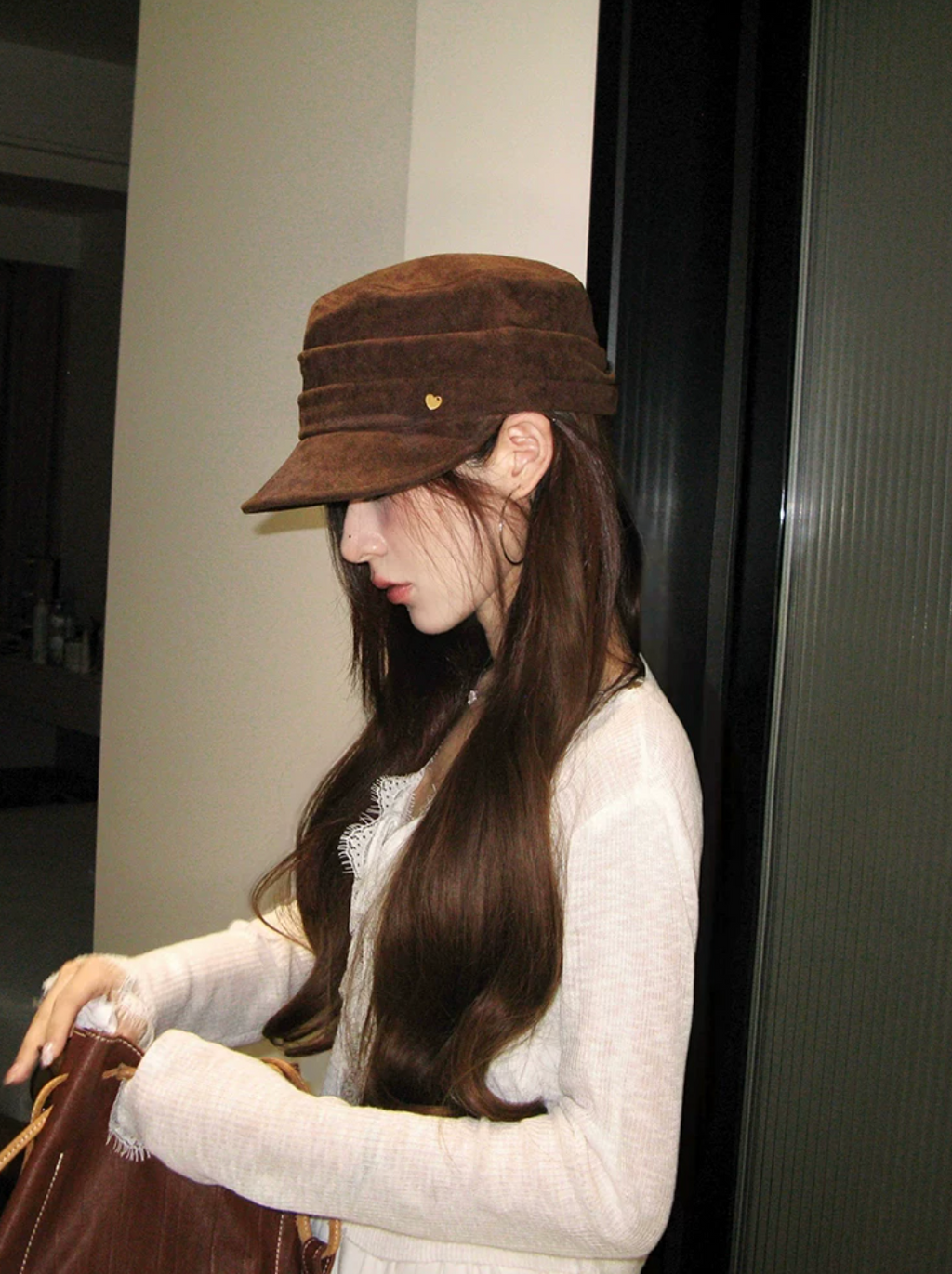 Rayered heart logo work cap レイヤードハートロゴワークキャップ