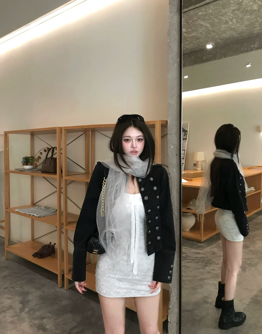 Denim bottan jacket デニムボタンジャケット