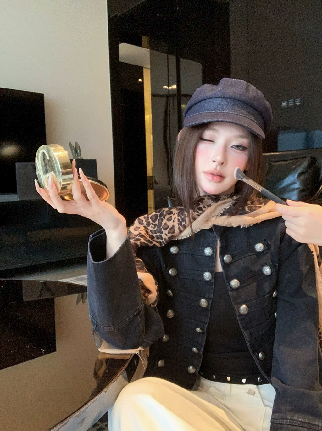 Denim bottan jacket デニムボタンジャケット