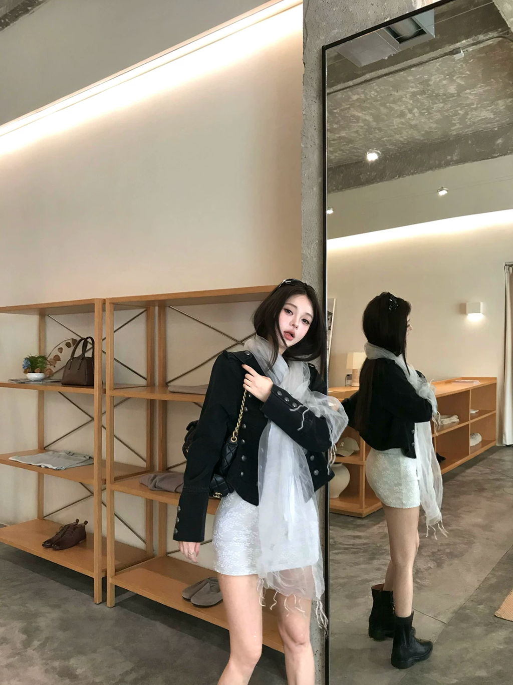 Denim bottan jacket デニムボタンジャケット