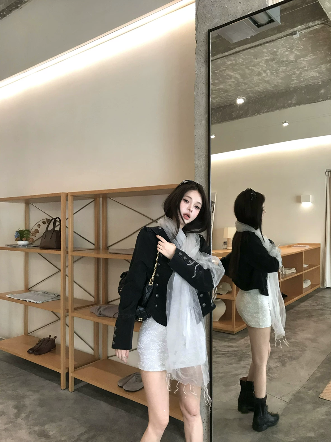 Denim bottan jacket デニムボタンジャケット