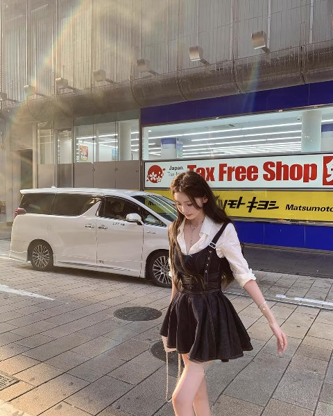 Denim Strap Dress デニムストラップ ドレス