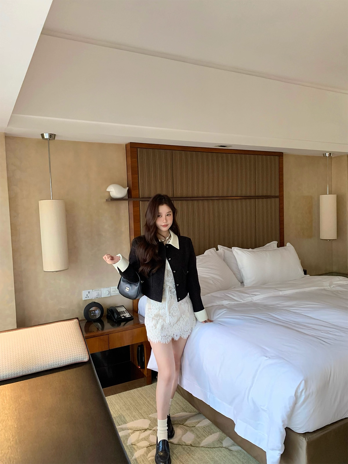 Lace Shirts and skirt Set upレースシャツ＆スカートセットアップ