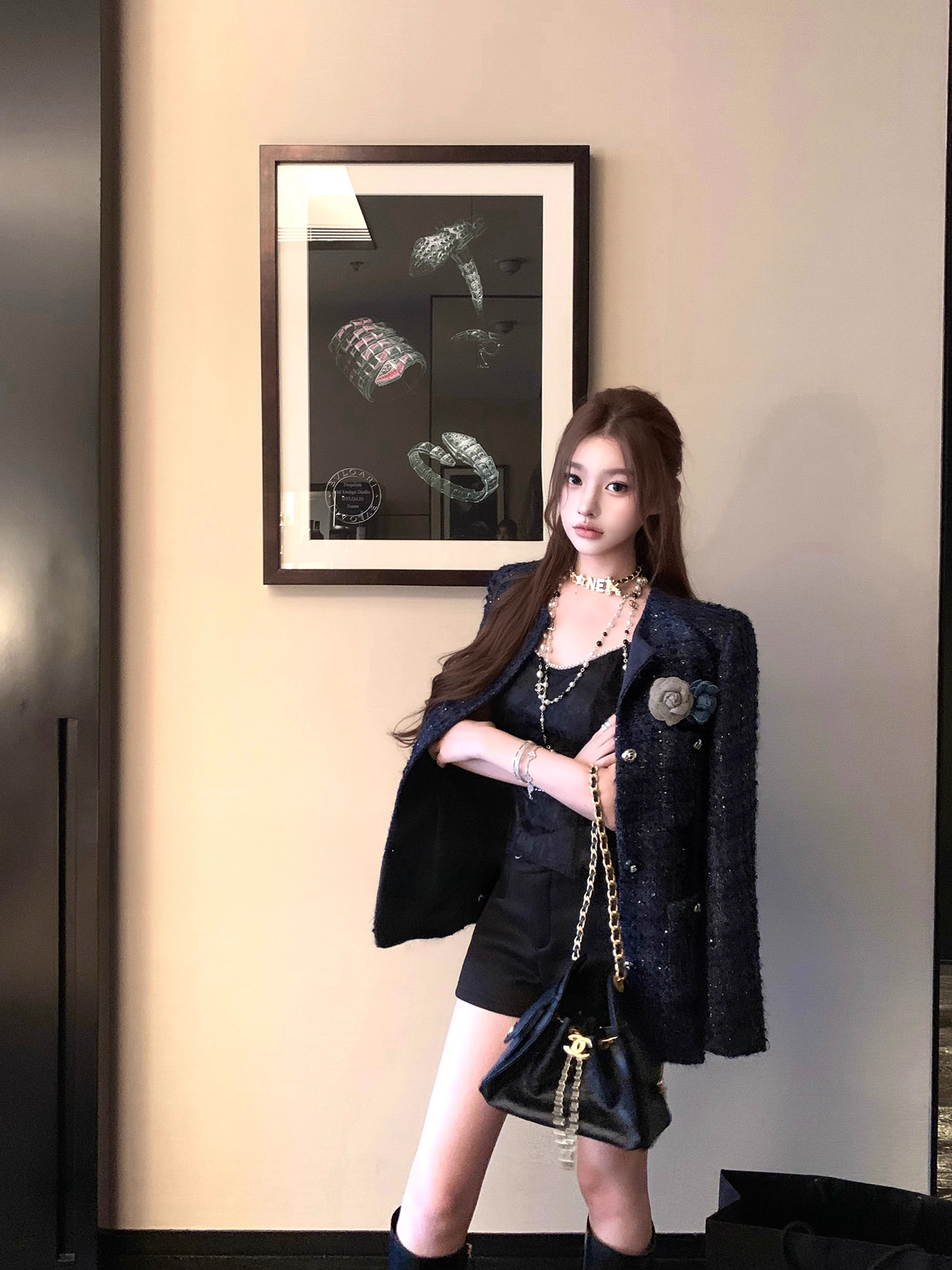 Tweed Navy Jacket ツイード ネイビー ジャケット