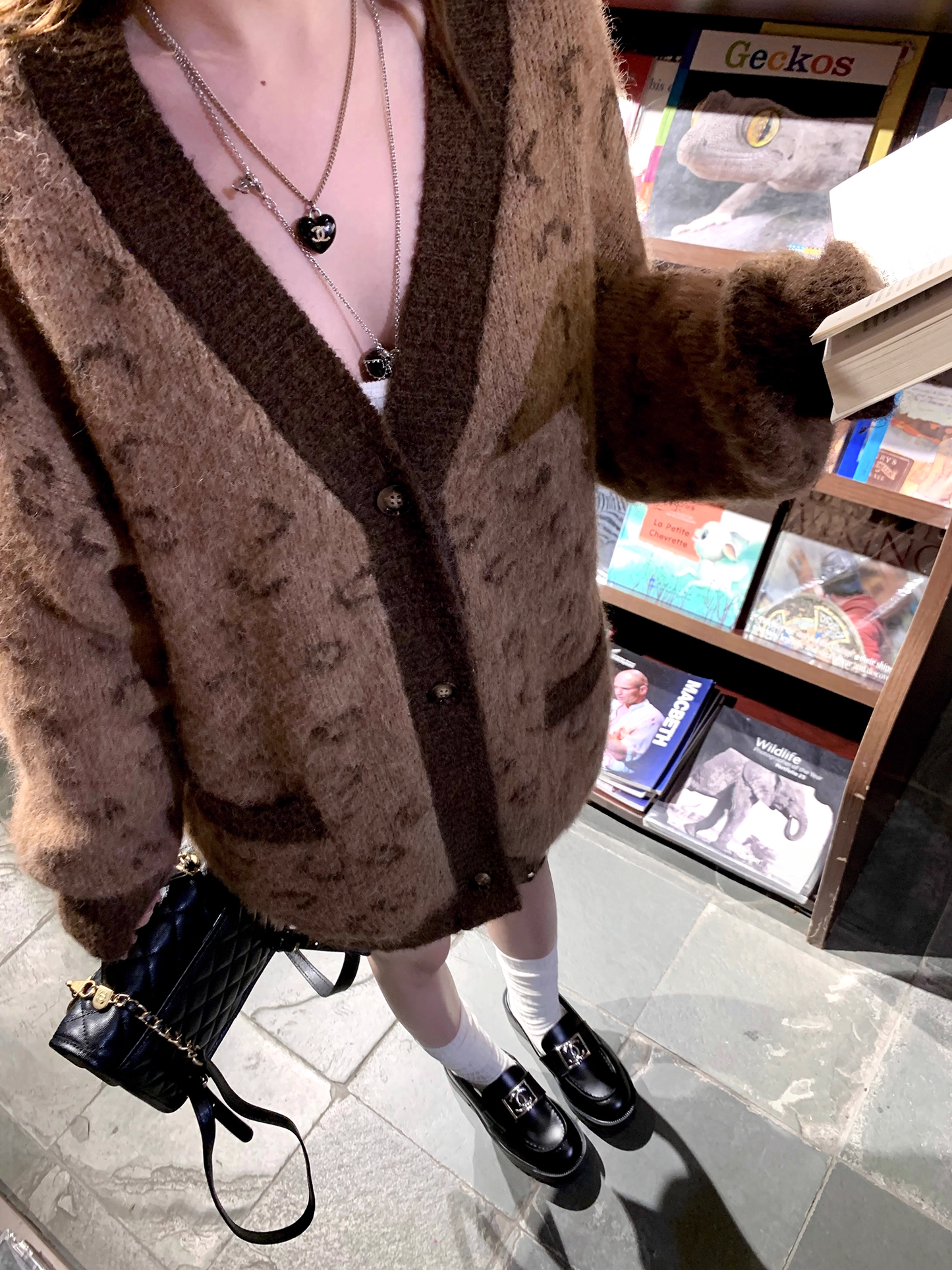 Leopard Knit cardigan レオパード ニットカーディガン