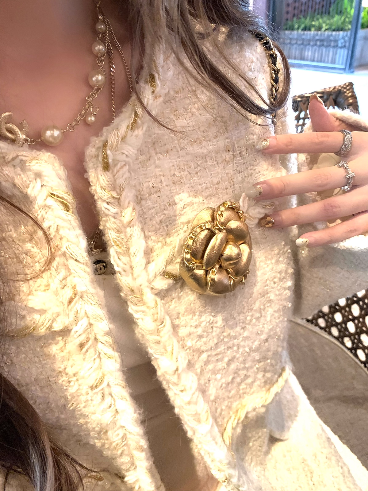 Tweed White Jacket ツイード ホワイト ジャケット