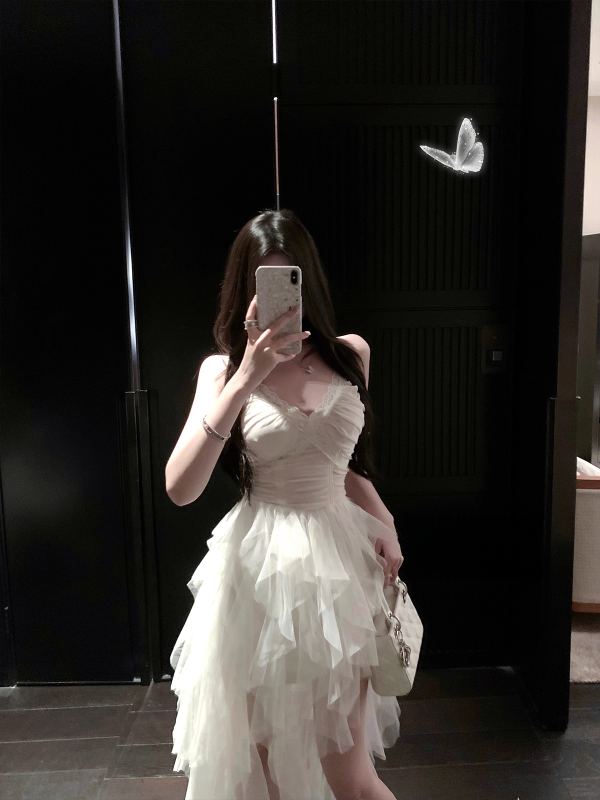 Frill Rayered Long Dress フリル レイヤード ロング ドレス