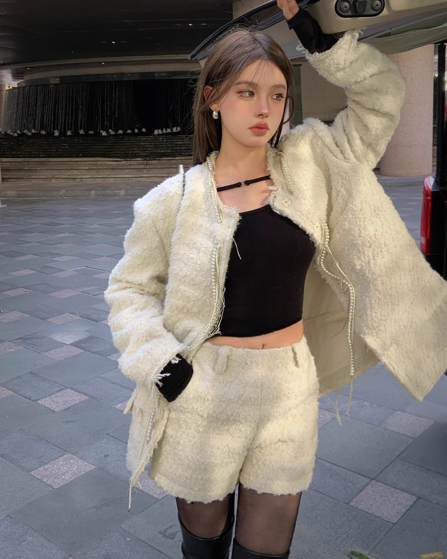 Long jacket & short pants ロングジャケット&ショートパンツ