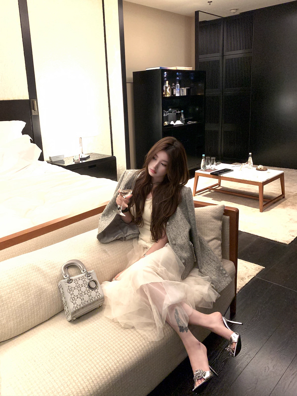 Grey Shiny Jacket グレー シャイニー ジャケット