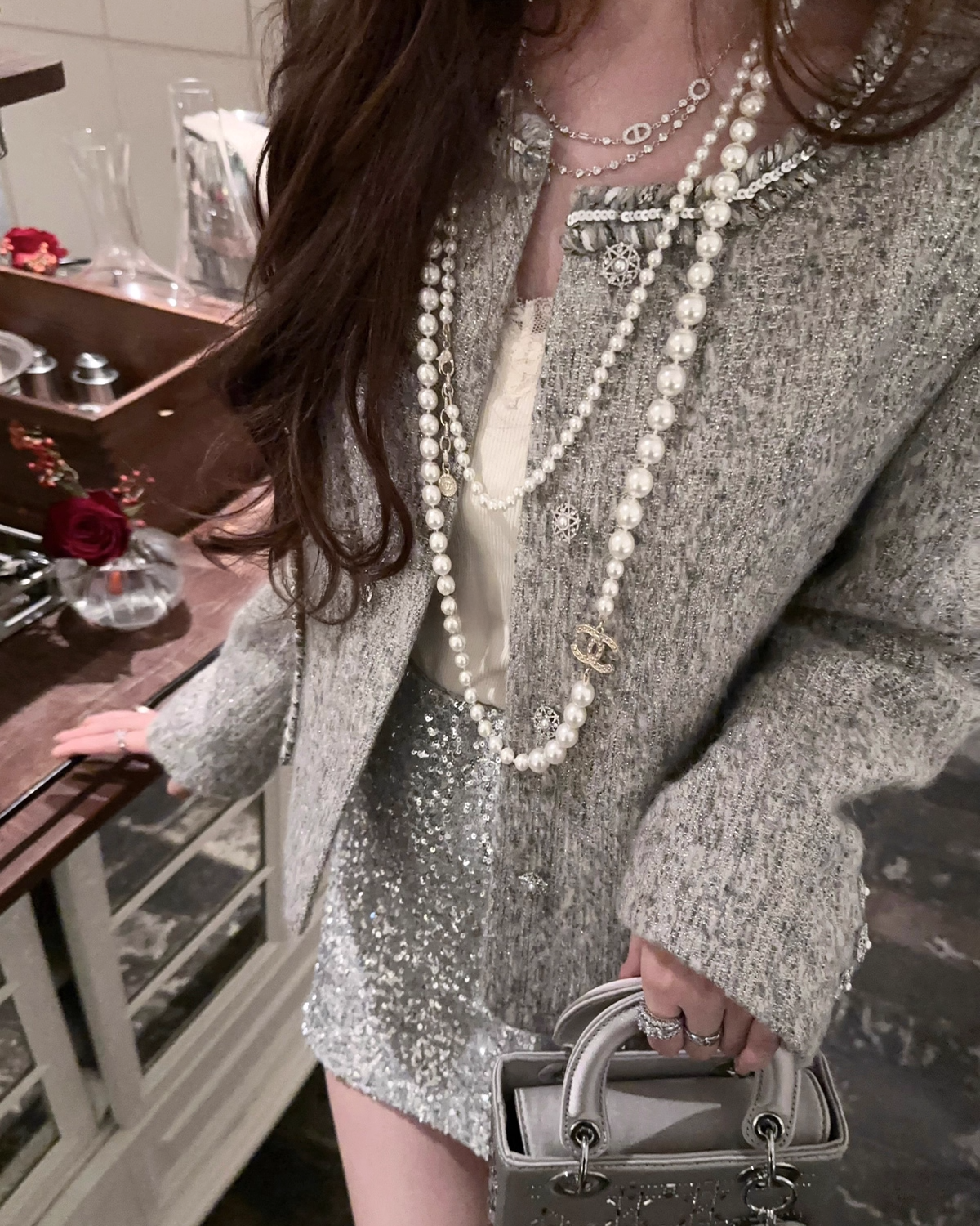 Grey Shiny Jacket グレー シャイニー ジャケット