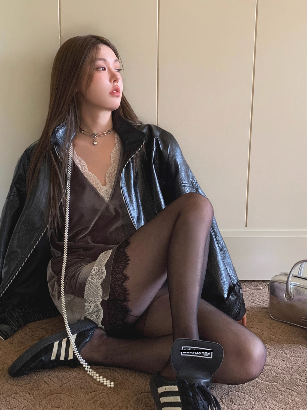 Velor Lace Dress ベロアレース ドレス