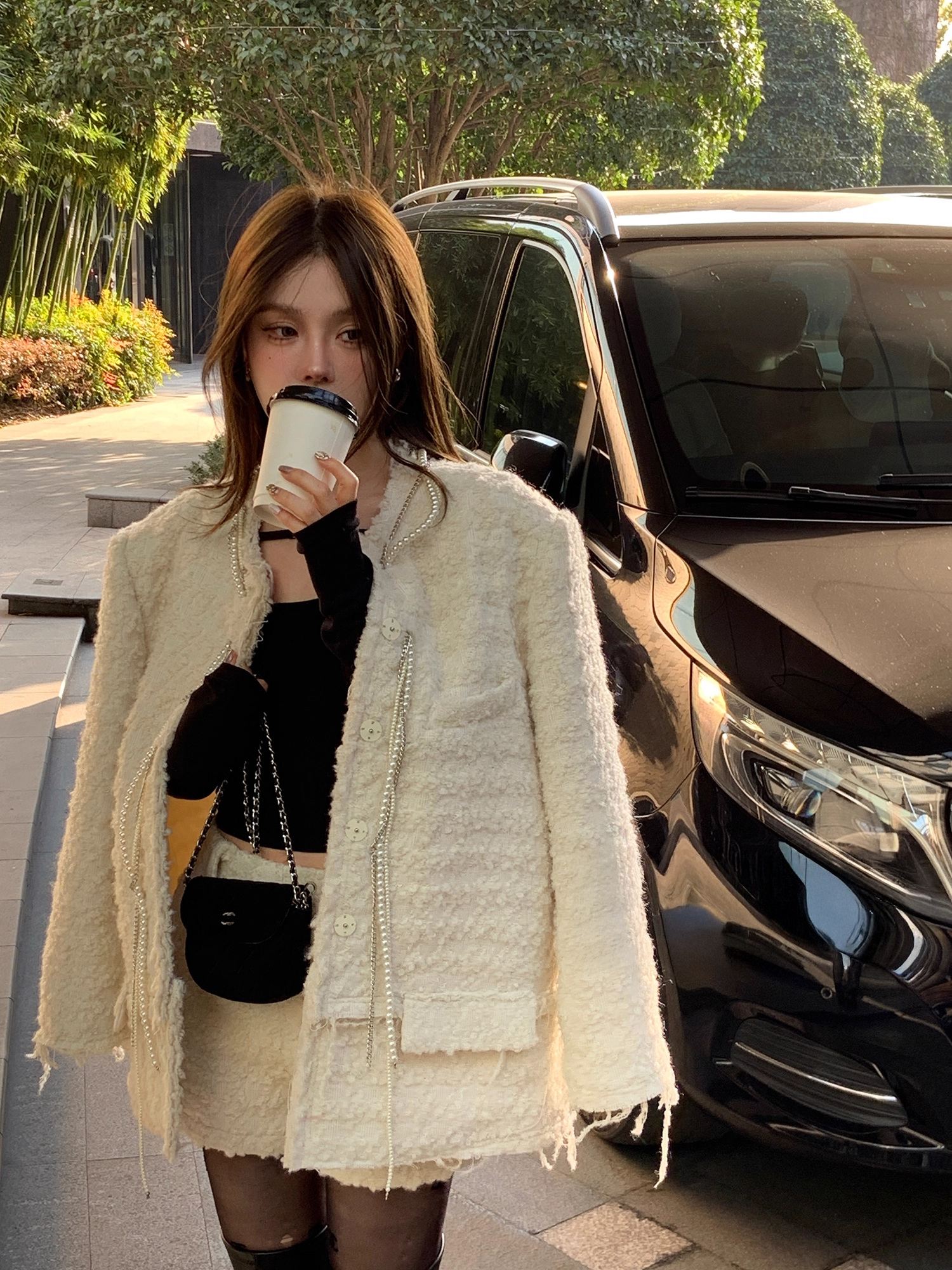 Pearl jacket & short pants パール ジャケット&ショートパンツ