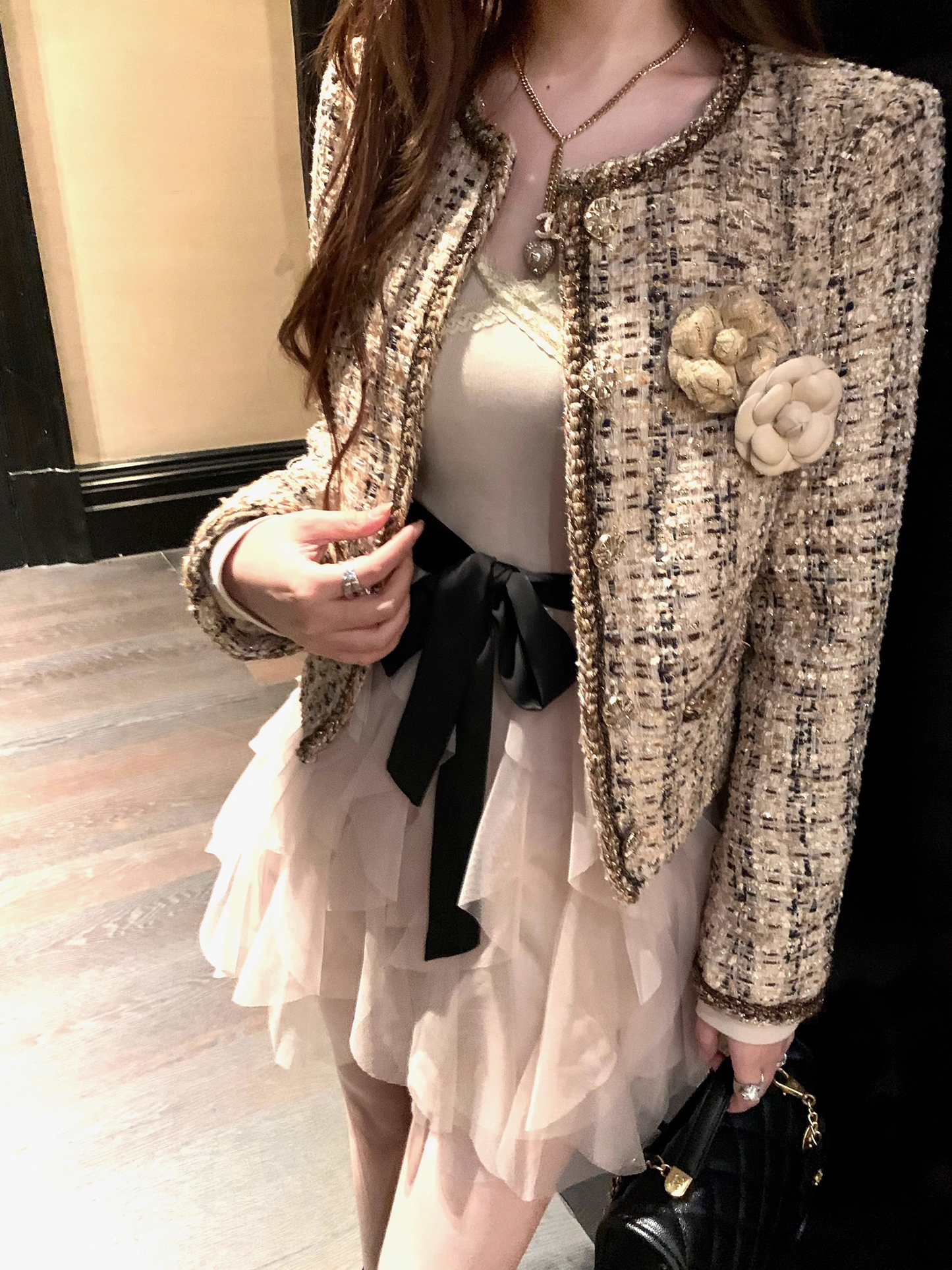 Tweed white Jacket ツイード ホワイト ジャケット