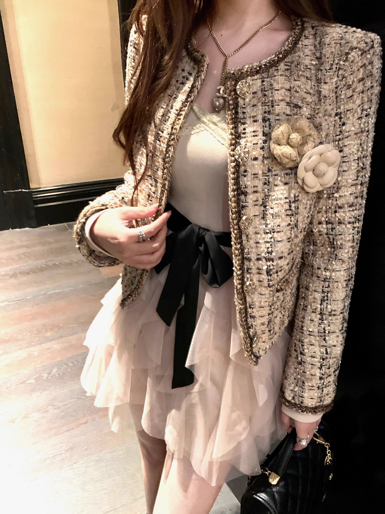 Tweed white Jacket ツイード ホワイト ジャケット