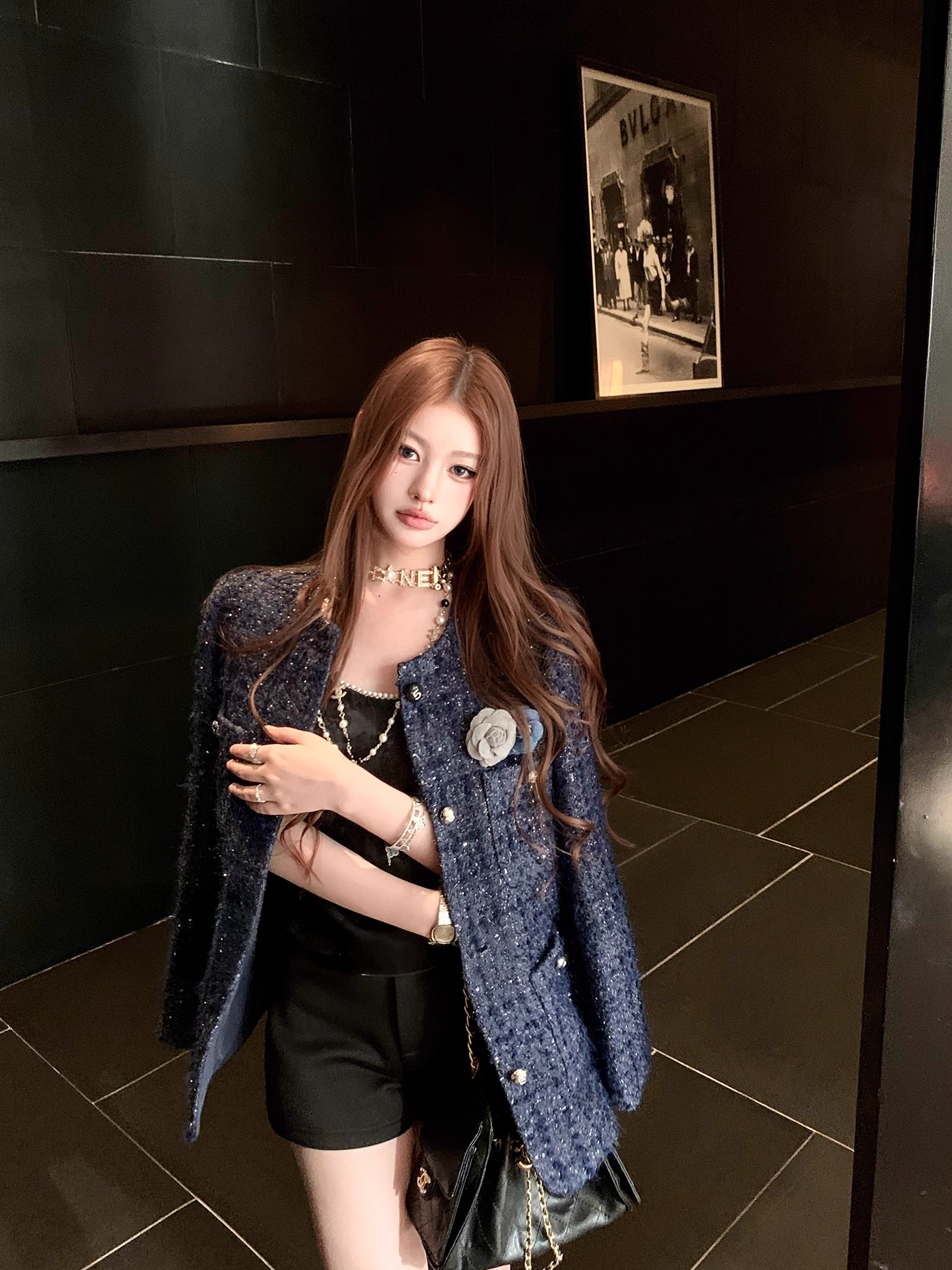 Tweed Navy Jacket ツイード ネイビー ジャケット