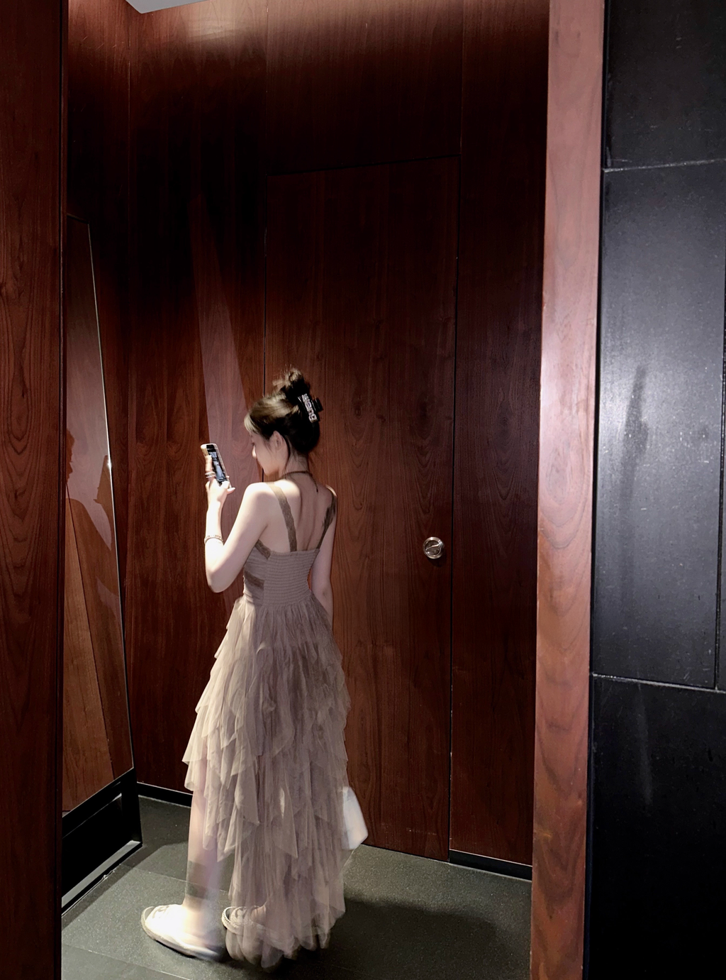 Frill Rayered Long Dress フリル レイヤード ロング ドレス