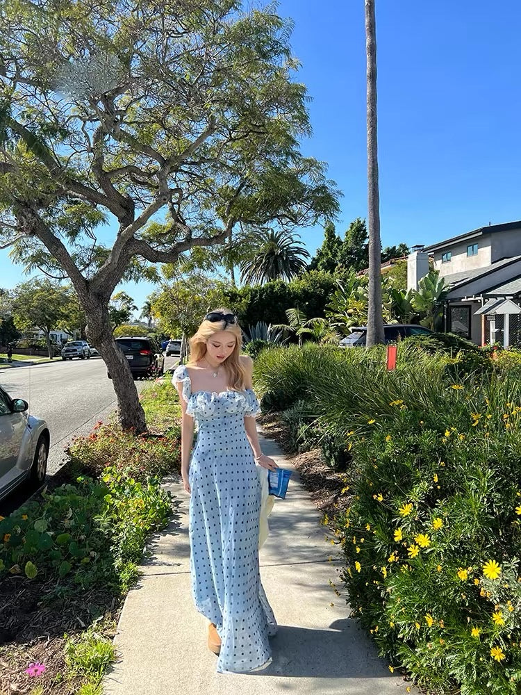 Flower Trim Race Dress Long & Short フラワー トリムレース ドレス ロング＆ショート