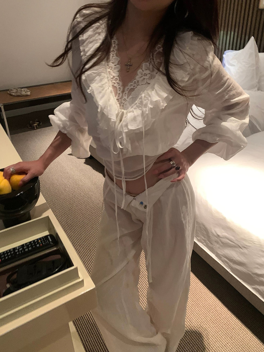 Round Lace blouse ラウンド レース ブラウス