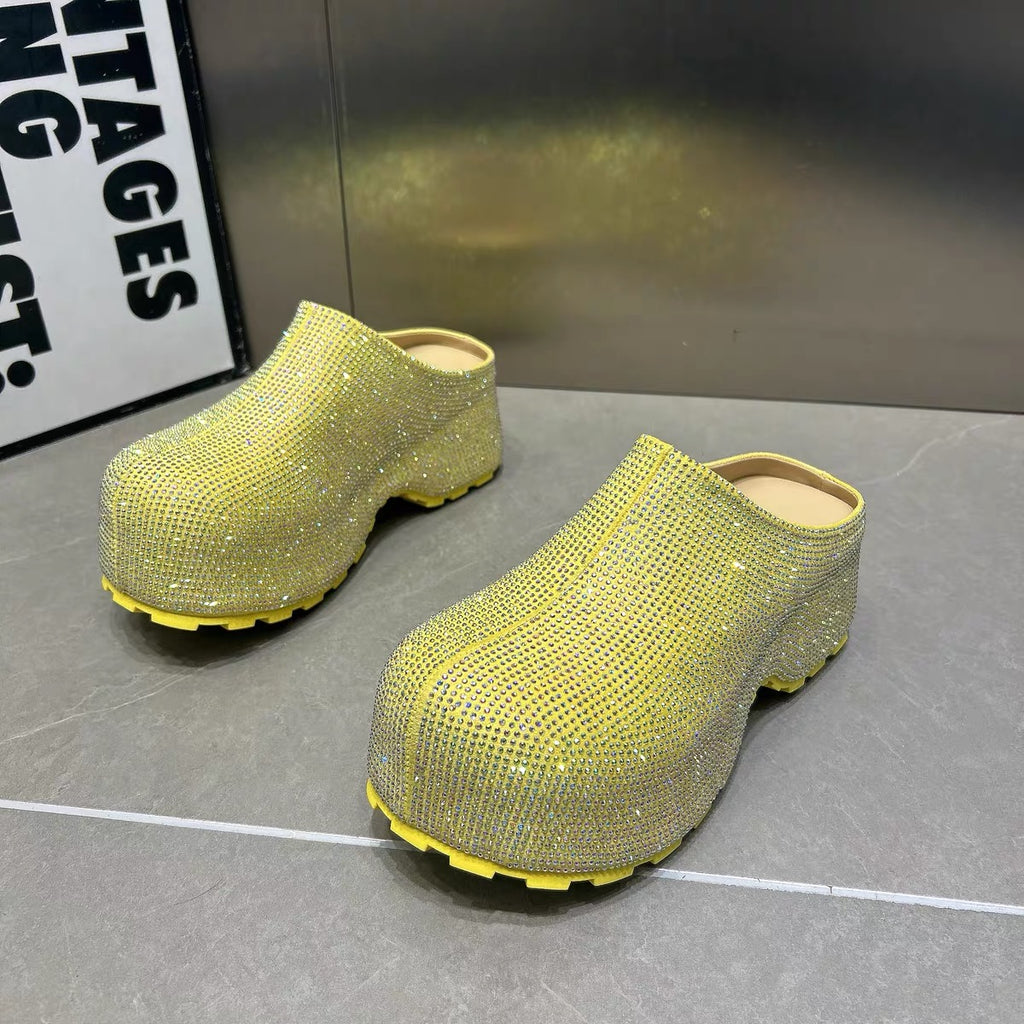 Line stone Slippon ラインストーン スリッポン