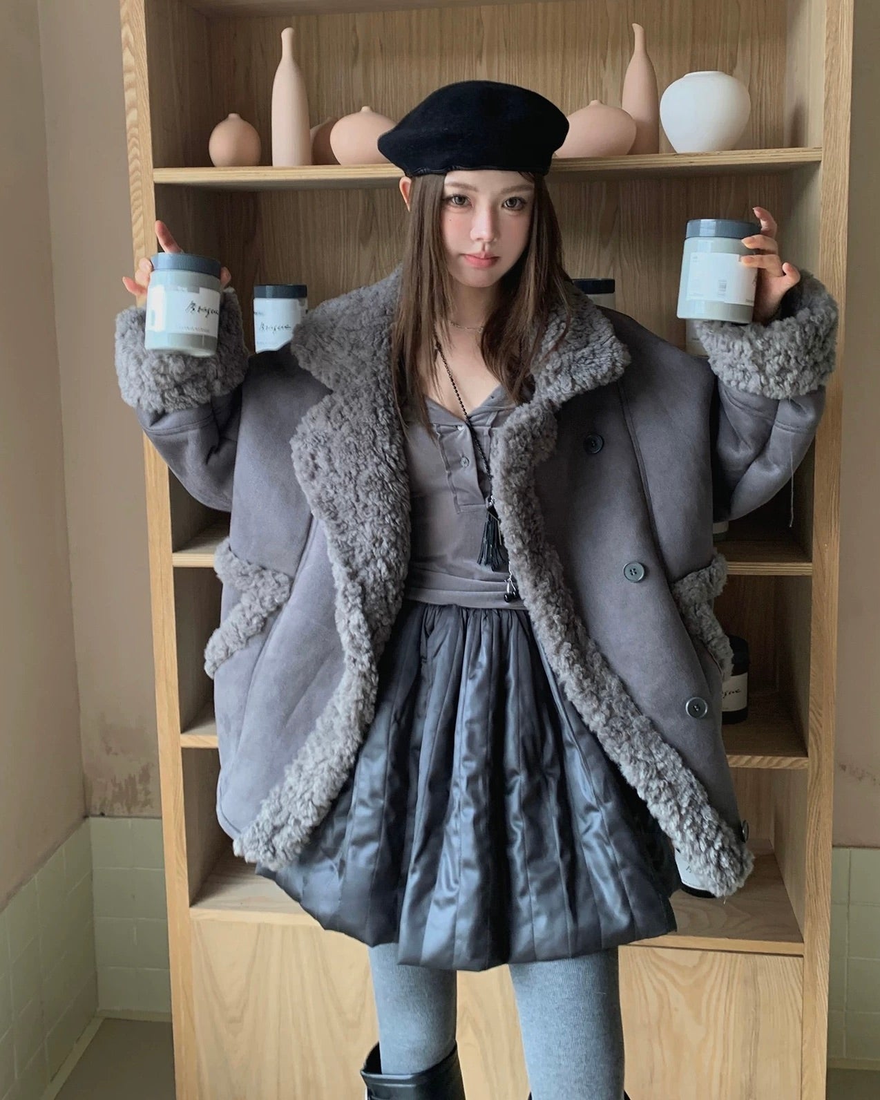 Boa Reversible Jacket Coat ボア リバーシブル ジャケット コート