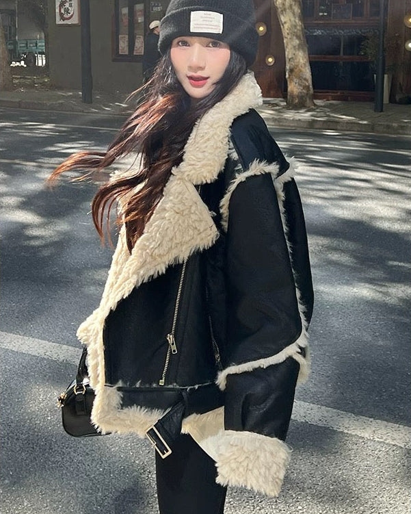 Boa Riders Jacket coat ボア ライダース ジャケット コート