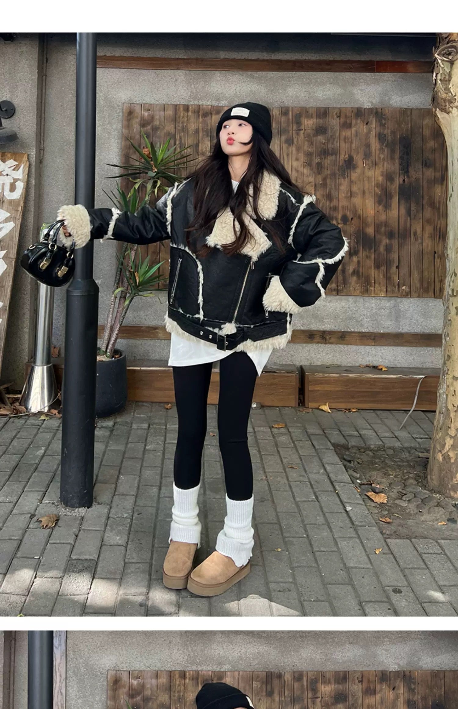 Boa Riders Jacket coat ボア ライダース ジャケット コート