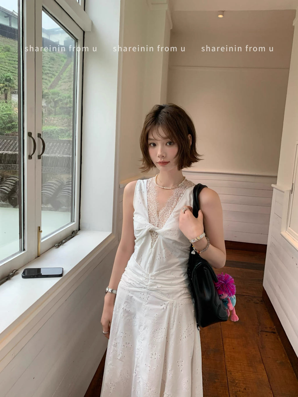 Lace Embroidely Dress レース エンブロイダリー ドレス