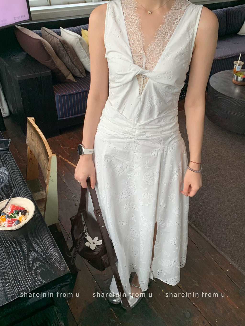 Lace Embroidely Dress レース エンブロイダリー ドレス