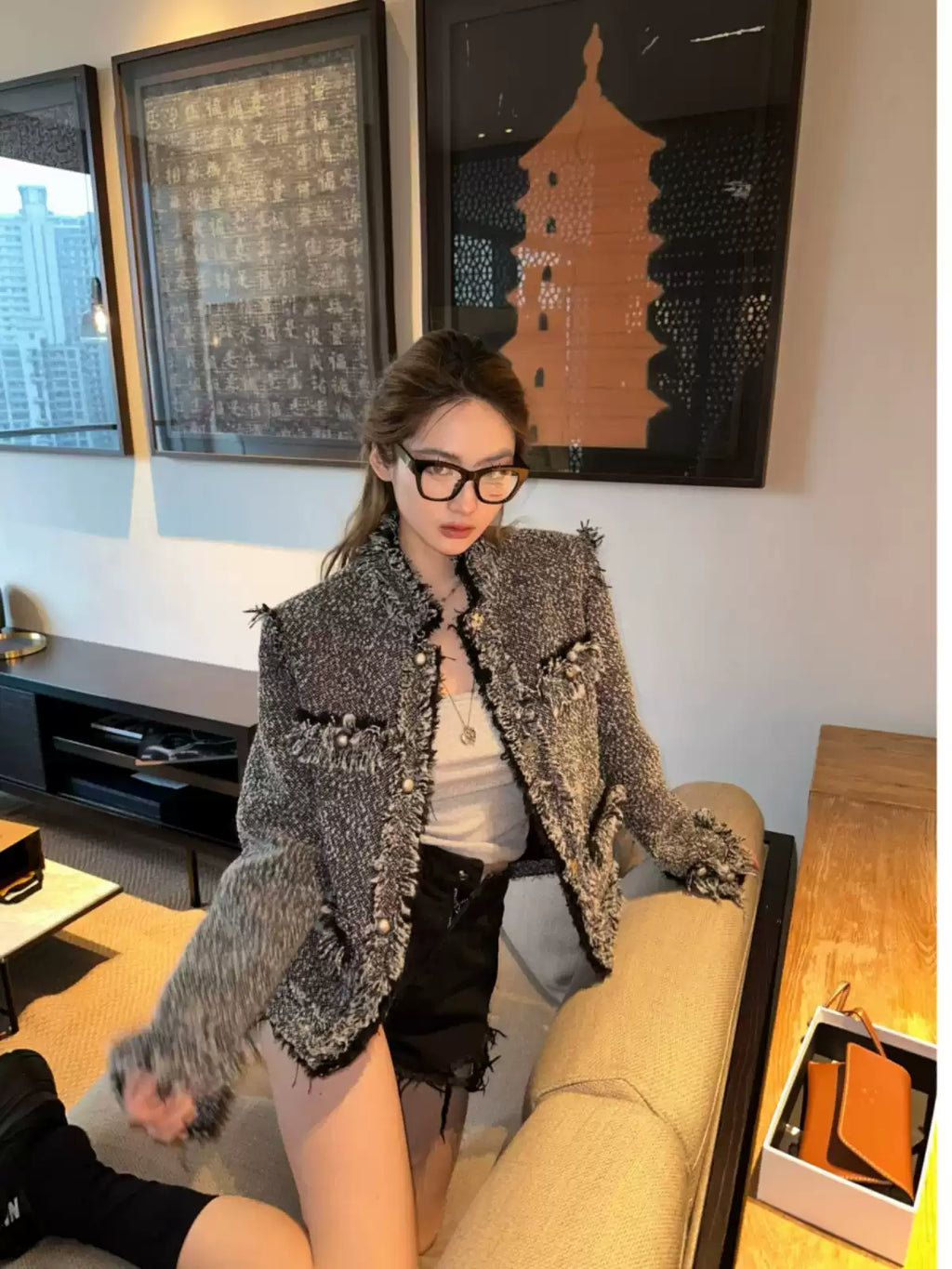 Tweed Box Jacket ツイード ボックス ジャケット