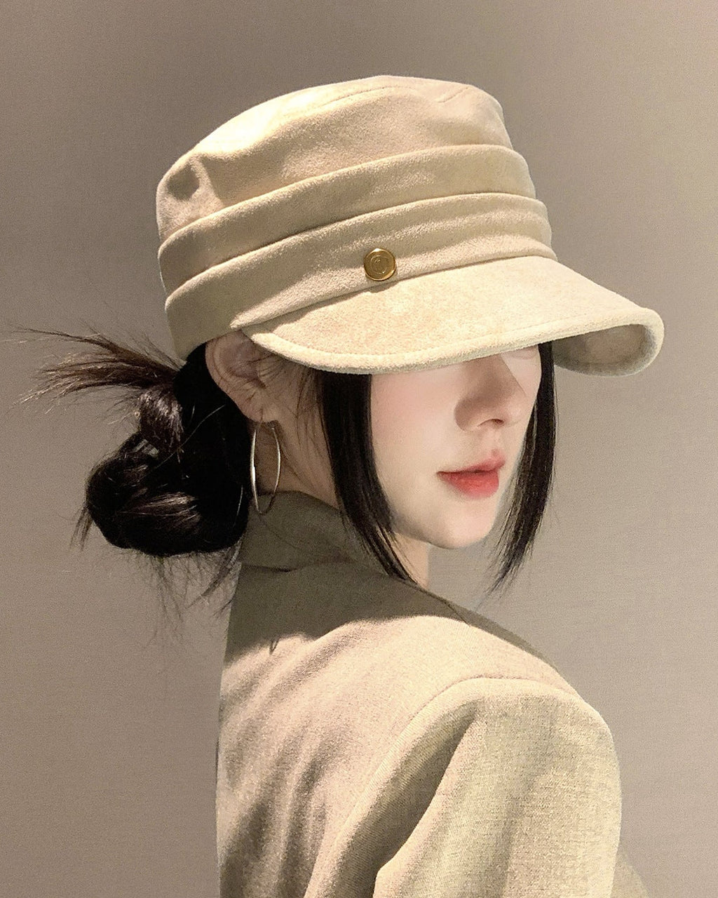 Rayered emblem cap レイヤードエンブレム付きキャップ