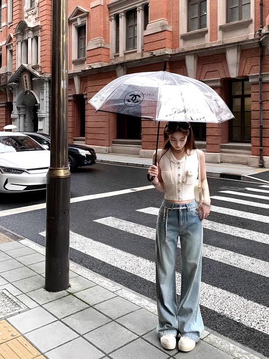 Stone & Pocket Check Denim ストーン＆ポケット格子デニム