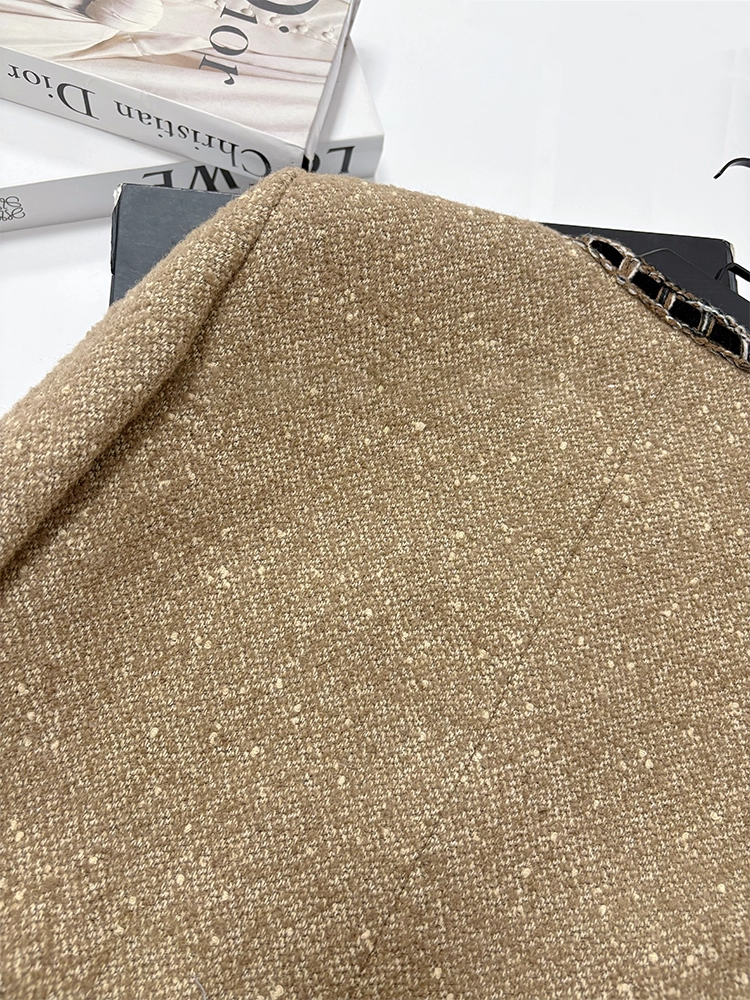 Brown Tweed boxy jacket ブラウン ツイード ボクシー ジャケット